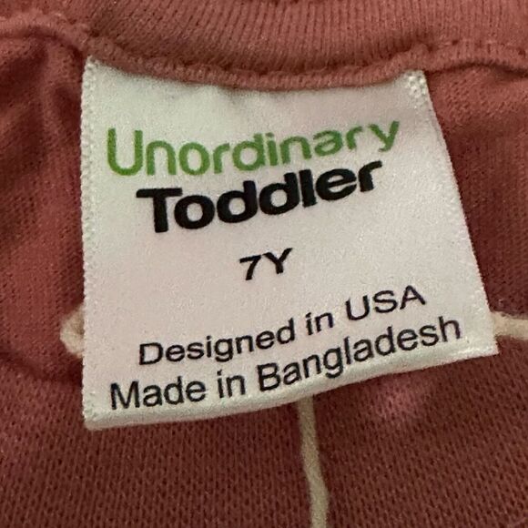 Unordinary Toddler Pink Birthday short sleeve t-shirt Youth size 7Y - Picture 3 of 7